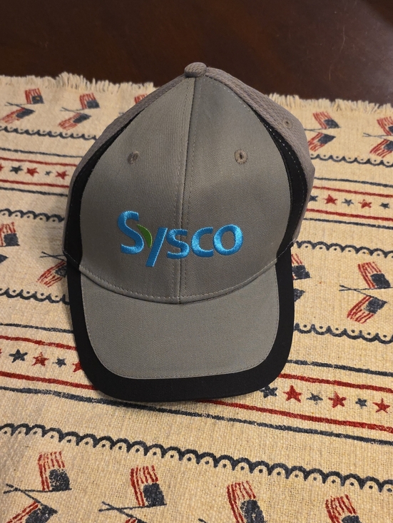 Sysco Embroidered Gray and Black Trucker Cap